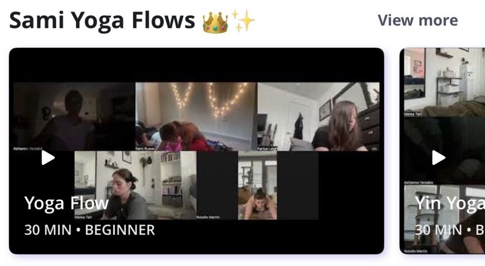 Sami Yoga Flows, including a 30-minute beginner yoga flow and yin yoga